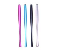 WOONEKY 4pcs Capacitive Touch Screen Pens with Conductive Fiber Tips for Phone and Tablet Writing, High Precision Stylus Set in Red, Blue, Silver, and Black, Suitable for Handwriting and Drawing Users