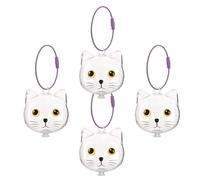 WOONEKY 4pcs Cat Hair Pendant Pet Hair Keepsake Keychain Memorial | Plastic Build, Remembrance Display for Cat Hair, Portable Souvenir for Personal Space and Lasting Memory Random Color