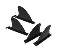 WOONEKY 4pcs Detachable Inflatable Paddleboard Tail Fins Replacement with Adaptive Rudder Design for Sup Kayak Canoe Hydrodynamic Stabilizers Enhancing Steering Precision and Fast