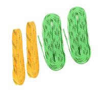 WOONEKY 4pcs Durable Waxed Ice Hockey and Figure Skate Laces Freeze Break Soft Comfortable Fit for Skaters All Ages Suitable for Skiing Hiking and Mountaineering