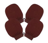 WOONEKY 4pcs Exfoliating Bath Gloves Body Scrub Mittens for Shower and Spa Gentle Skin Cleanser for Smooth Radiance Durable and Safe Material for All Skin Types