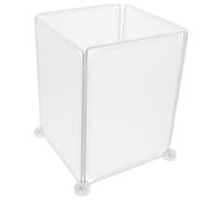 WOONEKY 4pcs Freezer Organizer Divider White round Clips 30x22cm Chest Freezer Storage Basket Partition Rack for Refrigerator Internal Storage and Food Separation