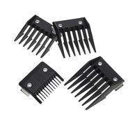 WOONEKY 4pcs Hair Clipper Guide Combs Set with Iron Hasp, Abs and Steel Material, Securely in Place and Easy to Attach, Professional Hair Cutting Accessories for Salon and Home Use Random Random Color