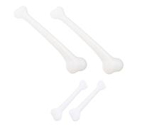 WOONEKY 4pcs Halloween Skeleton Bones Lightweight Plastic Human Bone Props for Haunted House Decoration and Party Atmosphere Enhancement