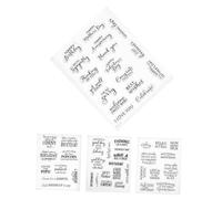 WOONEKY 4pcs Happy Birthday Clear Stamps and Cake Cutting Dies for DIY Card Making Scrapbooking Album Decor Transparent Plastic Stamps for Inspirational Birthday Crafts