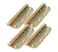 WOONEKY 4Pcs Heavy Duty Bed Rail Fasteners Bed Frame Brackets Furniture Accessories and Stable Rail Support