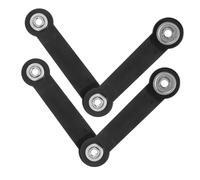 WOONEKY 4pcs Heavy-Duty Glider Bearing Arm Brackets for Outdoor Furniture Reinforced Rocker Replacement Hardware with Mounting Holes Patio Swing Bench Repair Kit Weather-Resistant Glider