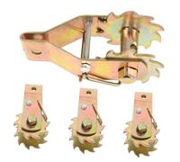 WOONEKY 4pcs Heavy Duty Steel Wire Tensioner Gear Cable Tightener Tool for Agricultural Fence and Garden Wire Fastening Tightening Tool for Farmers and Gardeners