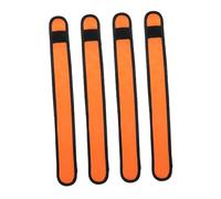 WOONEKY 4pcs LED Horse Leg Bands High Visibility Reflective Straps for Horse Riding Safety Multipurpose Comfortable Equestrian Gear for Outdoor Sports