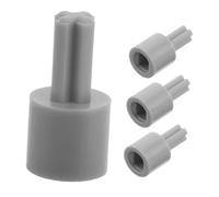 WOONEKY 4pcs Motor Adapter Plastic Wheel Connectors Compatible with Lego Cross Shaft for DIY Vehicles Robotics Programming Tire Parts Accessories