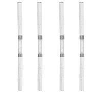 WOONEKY 4pcs Nail Art Pens Double Ended Liner Brushes for Fine Detailing Precision Nail Dotting Tools with Metal Fiber Build Compact Portable Design for Professional Gel Polish Painting