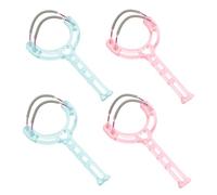 WOONEKY 4Pcs Painless Facial Hair Removal Device Dual Spring Epilator Tools for Women Handheld Threading Hair Remover Lightweight Safe and Pink Green