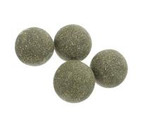 WOONEKY 4PCS Pet Chew Ball for Cats and Dogs Funny Silvervine Grinding Balls Safe for Teeth Cleaning and Playtime for Chewing and Keeping Pets Engaged