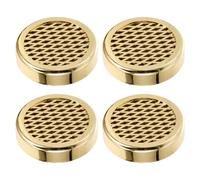 WOONEKY 4pcs Portable Cigar Humidor round Moisturizing Box with Humidity Retention and Moisture Protection, Abs and Sponge Material for Cigar and Cut Tobacco, for Office and Travel Use