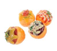 WOONEKY 4pcs Realistic Japanese Snack for Educational Play Restaurant Decor and Cultural Exploration for Events