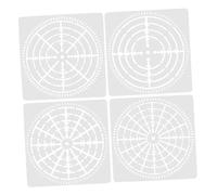 WOONEKY 4pcs Reusable Mandala Dot Stencils DIY Wall Painting Templates Small Convenient Mandala Dotting Tools for Furniture Canvas Crafting