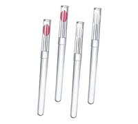 WOONEKY 4Pcs Reusable Silicone Lip Applicators with Cover Multi Use Makeup Tools for Lip Gloss Lipstick and Eye Shadows for Smooth Application and Expert Lip Lines
