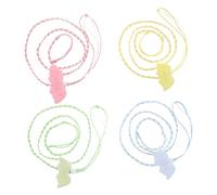 WOONEKY 4pcs Small Pet Harness and Leash Nylon Vest with Angel Wings Design Adjustable Escape for Hamsters Squirrels Dwarf Rabbits Hedgehogs Guinea Pigs