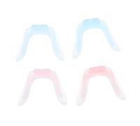 WOONEKY 4pcs U-shaped Silicone Glasses Bridge Pads for Eyeglass and Sunglasses Soft Comfortable Nose Support Replacement Pads Anti-slip Fit for Outdoor Sports and Pink
