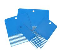 WOONEKY 4Pcs Wall Texture Comb Set with Fine Tooth Design, Sturdy Plastic and Metal Paint Tools for DIY Ceiling, Concrete, and Plaster Texturing