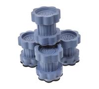 WOONEKY 4pcs Washing Machine Vibrant Mat Stabilizer Pads with Anti-vibration and Non-skid Features, Elephant Foot Shape Plastic Pads Suitable for Washing Machines and Drum Washers,