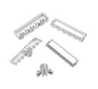 WOONEKY 4pcs Watch Band Charm Rings Zinc Alloy Decorative Jewelry for Daily Wear Special Occasions Easy to Clean Stylish Accessories that Prevent Strap Slippage Enhance Your Unique Style