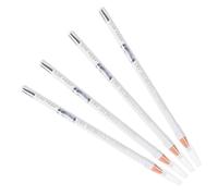 WOONEKY 4pcs White Eyeliner Pencil Smooth Eye Pencil Liner for Tattoo Makeup Sweatproof Eyebrow Liners Beauty Tools