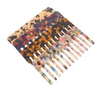 WOONEKY 4pcs Wide Tooth Combs for Women Cellulose Acetate Anti-static Hair Styling Tools with Patterned Design Effortless Detangling for Curly Wavy Thick Hair Frizz Reduction and Long-term