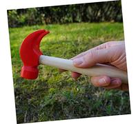 WOONEKY 4pcs Wooden Hammer Tool Smooth Surface Hand Training for Boys and DIY Maintenance Mallets for Hand Eye Coordination and Grabbing Skills Development