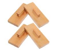 WOONEKY 4pcs Wooden Sandpaper Blocks for Musical Percussion Instruments with Unique Sound Lightweight Hand Eye Coordination for Early Music Learning and Playtime