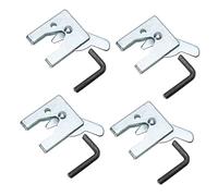 WOONEKY 4Sets Durable Cage Lock Automatic Latch for Pet Cages Easy Installation Corrosion Resistant Sturdy Design for Cat and Animal Safety