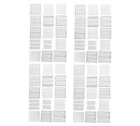 WOONEKY 4sets French Manicure Stickers Nail Art Stencil Decals for Diy False Nails French Manicure Guides Decal Set