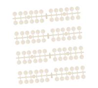 WOONEKY 4sets Round Shape Nail Tips Chart Half-round Display Board for Nail Polish Practice and Manicure Showcase