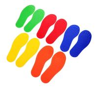 WOONEKY 5 Pairs Tactile Sensory Training Mats for Footprint Play Mat Indoor Outdoor Use Promotes Physical Cognitive Development for Kindergarten Home