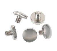 WOONEKY 5 PCS Trumpet Slide Screw Button Metal Replacement Accessories for Trumpet Repair Easy to Install Slide Finger Ring Screws