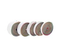 WOONEKY 5 Rolls Self-adhesive Rhinestone Ribbon Bands for DIY Crafts Wedding Decorations High Temperature Resistant Sparkling Tape with Strong Stickiness Various Widths Rainbow Colors