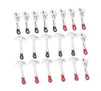 WOONEKY 5 Sets Miniature Dollhouse Repair Tools Kit Sturdy Metal Wrench and Hammer Set for Dollhouse Maintenance Realistic Hobby Tool Accessories for Miniature Building and Crafting
