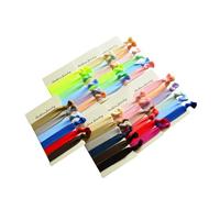 WOONEKY 50 Pcs High Elastic Solid Color Hair Ties Stretch Knot Ponytail Holders for Women Strong Hold Hair Bands Wrist Decor Mixed Candy Colors