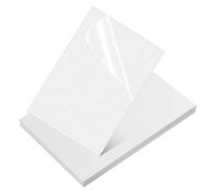 WOONEKY 50 Sheets Photo Laminating Pouches Self Adhesive PVC Sheets for DIY Photo Protection Glossy Laminate Film Preventing Bending Warping and Cracking