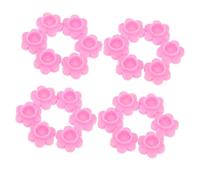 WOONEKY 500pcs Lash Glue Cups for Volume Eyelash Extension Supplies Blossom Design for Extended Glue Freshness Easy Cleaning Compatible with Eyelash Grafting Tools and Accessories