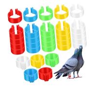 WOONEKY 500pcs Poultry Identification Leg Bands Clip Rings for Chicken Duck Goose Quail Bantam Pigeons Gamefowl Weatherproof Marking Tags