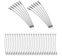 WOONEKY 50pcs Clothes Wire Lanyard with Locking Tools Security Cable Loop for Retail Apparel and Bag Seals Lightweight and Flexible Protection for Magnetic Hard Tags