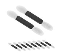 WOONEKY 50pcs Double Ended Eyeshadow Sponge Brushes Soft Smooth Cosmetic Applicators for Women Travel Friendly Makeup Tool with Two Round Tips for Precise Eye Shadow Blending and Creative