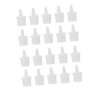 WOONEKY 50Pcs Eyelash Glue Replacement Nozzle Caps Plastic Adhesive Bottle Plugs Prevent Clogging Suitable for Plastic Bottle Mouths Practical Glue Dispensing