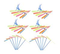 WOONEKY 50pcs Flying Dragonfly Plastic Helicopter Whirl for Safe Outdoor Fun for Boys and Encourages Active Play and Family Bonding Random Color