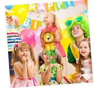 WOONEKY 50pcs Foil Lion Handheld Balloons Party Decoration for Birthdays Bridal Showers Festivals with Bright Colors and Patterns