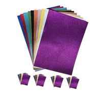 WOONEKY 50pcs Glitter Cardstock Paper Mixed Colors for Scrapbooking DIY Crafts Poster Making and Paper Flowers Shiny Colored Craft for Creative Art Projects and Group Activities