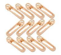 WOONEKY 50pcs Gold Hollow Hair Clips for Diy Crafts Alligator Hair Styling Accessories for Women and Girls Versatile Clamps for Bows and Creative Hairstyles