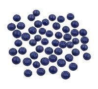 WOONEKY 50pcs Lifelike Simulation Blueberries Artificial Blueberry Decor for DIY Craft Lightweight Resin Fruit Model Prop for Home Decoration and Educational Play