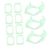 WOONEKY 50Pcs Luminous Fake Teeth Halloween Horror Party Props Glowing Vampire Fangs for Haunted House Stage Performance and Cosplay